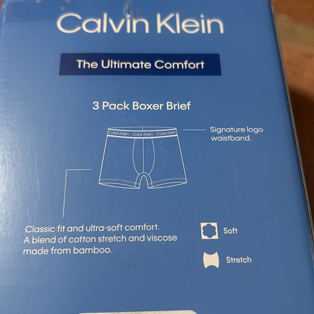 NWT Calvin Klein pack of three boxer brief, classic fit size XL - Picture 4 of 4